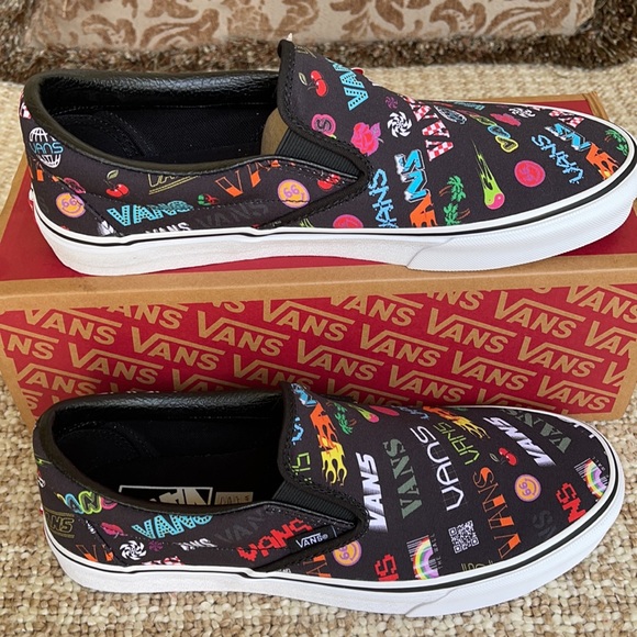 Vans Classic Slip On Disruptive Black/True White M - Picture 4 of 16